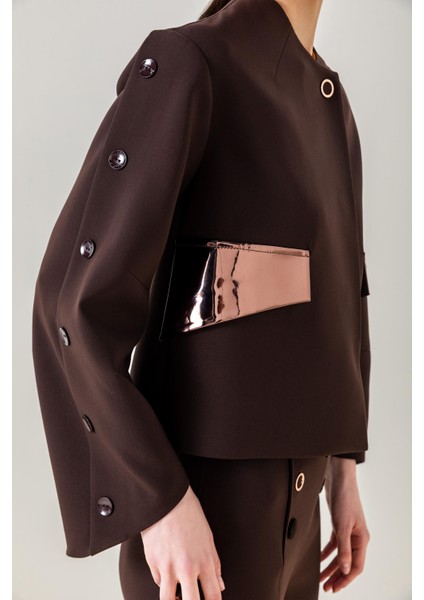 Kontrast Cepli Kısa Ceket 26W50815 indirimleri