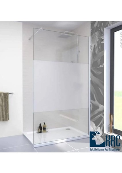 Duşakabin Camı Kaplama Folyosu 37CMX5MT Buzlu Cam Filmi Kendinden Yapışkanlı Şeffaf KRCNM485 fiyatları