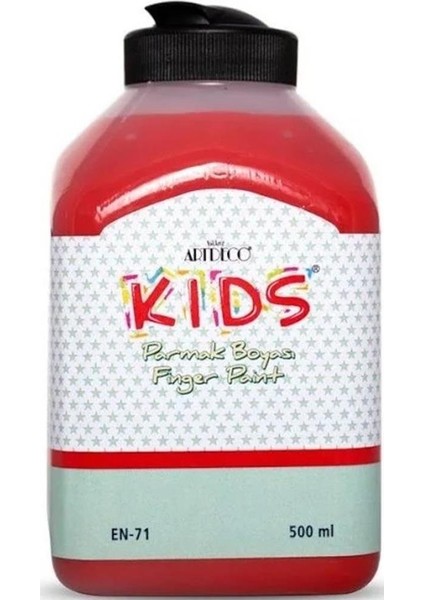 Kids Parmak Boyası 500 ml Kırmızı 340