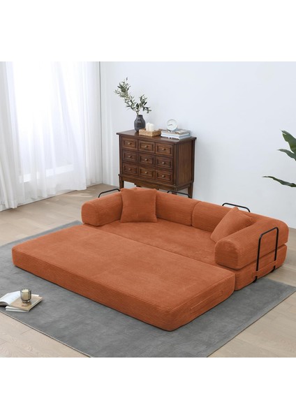 Yataklı Çekyat,katlanabilir Yataklı Kanepe,oturma Odası,l Şeklinde Kolçaklı Kanepe 90X200 cm