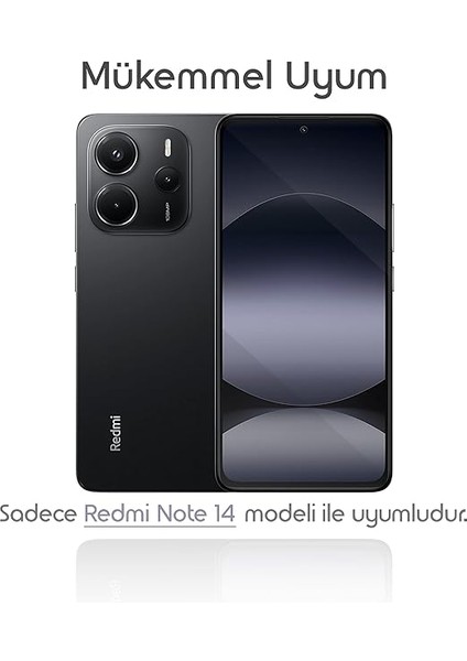 Redmi Note 14 Için Ekran Koruyucu 9h Sertlikte Anti-Static Temperli Cam Görüntü Kalitesini ve Dokunmatiği Etkilemeyen Çizilme ve Darbelere Karşı Ekranı Kaplayan Premium Redmi Note 14 Koruma fiyatları