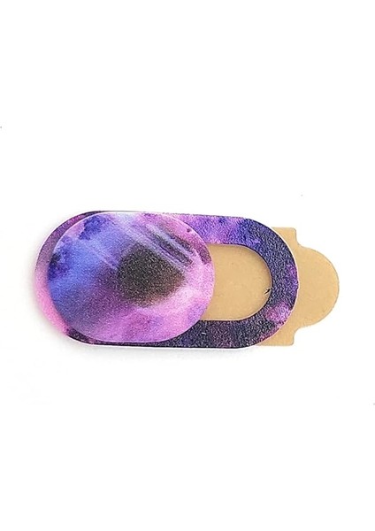 Laptop Tablet Kamera Webcam Kapatıcı Örtücü Sürgülü Kapak Desenli (Nebula Wave)