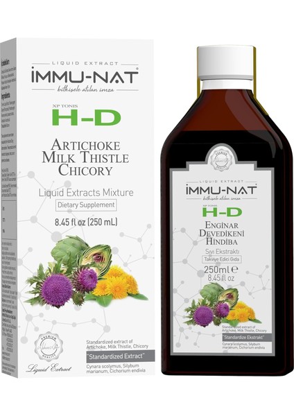 Immu-Nat Xp Tonis H-D Enginar Deve Dikeni Hindiba Sıvı Ekstraktı 250ML modelleri