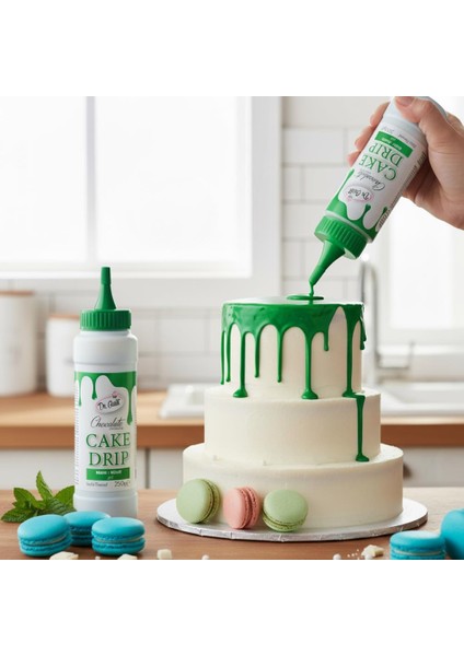 Yeşil Cake Drip 250 G – Pasta, Kek ve Tatlı Üzeri Kaplama Sosu fiyatları