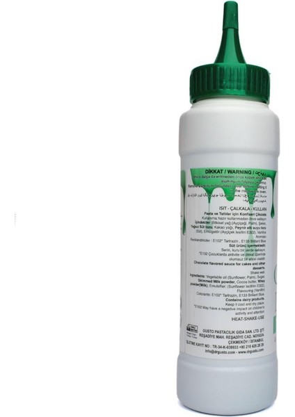 Yeşil Cake Drip 250 G – Pasta, Kek ve Tatlı Üzeri Kaplama Sosu modelleri