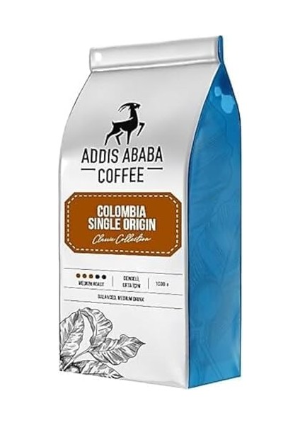 Addis Ababa Kolombiya Single Origin Çekirdek 1kg