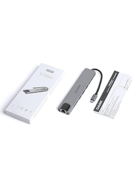 USB 3.1 Type-C 8 In 1 Ethernet/hdmı/tf Sd Kart Okuyucu/usb 3.0 - USB 2.0 / Usb-C & Usb-C Pd Dönüştürücü Çevirici Hub (DK-AC-U31X40) indirimleri