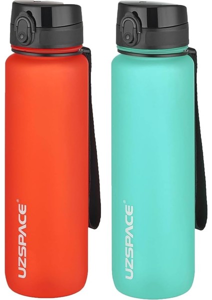 2'li Tritan Matara Seti 1000 ml Büyük Boy 14 Farklı Renk Seçeneği Fiftyfifty