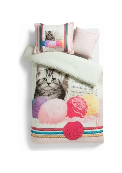 Soothie Bebek Nevresim Takımı – %100 Pamuk, Nefes Alabilir, Sevimli Kedi Desenli fiyatları