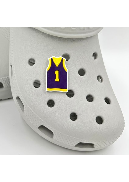 Terlik Süsü ve Aksesuarı , Çanta Süsü – Jibbitz 3D Basket Forması Figür Logo Aksesuar fiyatları