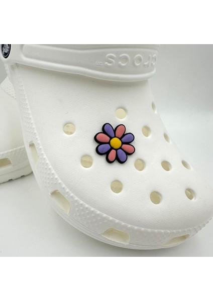 Terlik Süsü ve Aksesuarı , Çanta Süsü – Jibbitz 3D Renkli Papatya Logo Aksesuar fiyatları