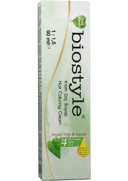 Bitki Özlü Argan ve Keratin 0.22 Turuncu Azaltıcı 1 Adet 60 ml Saç Boyası Oksidansız