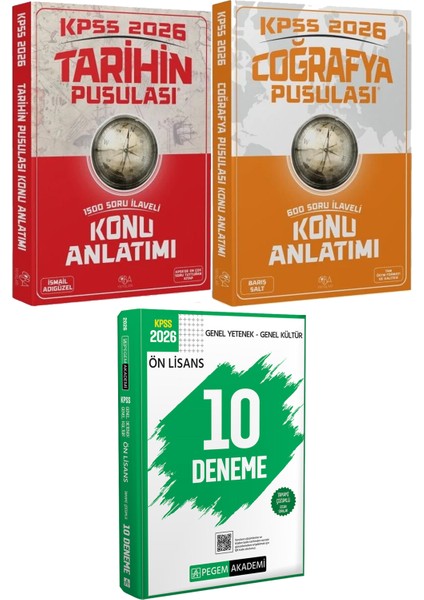 2026 Kpss Tarihin Pusulası Coğrafya Pusulası Konu Anlatımı - 2026 Kpss Ön Lisans Çözümlü 10 Deneme