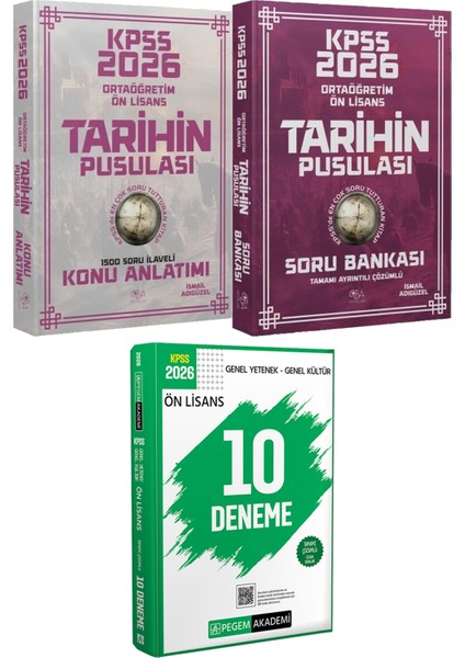 2026 Kpss Ortaöğretim Ön Lisans Tarihin Pusulası Konu ve Soru - 2026 Kpss Ön Lisans Çözümlü 10 Deneme