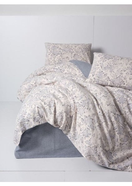 Flanel Nev Takımı Çift Kişilik Ruby Antrasit