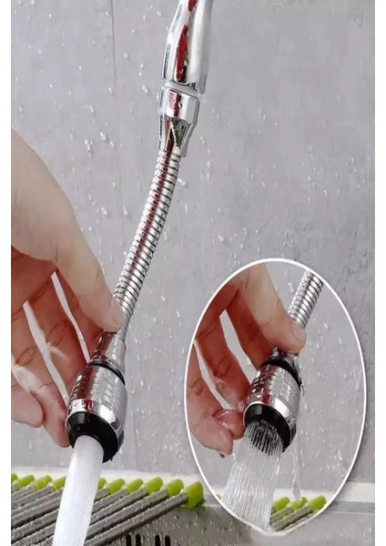Tasarruflu Musluk Başlığı Esnek Yapı 360° Hareketli 2 Fonksiyonlu Mutfak Lavabo Batarya Çeşme Başlık fiyatları