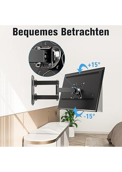 Dream Monitör Duvar Askısı, Monitör Askısı, Döndürülebilir, Eğilebilir, Fischer Dübel Dahil, Çoğu 10 – 26 Inç Led, LCD Monitör/bilgisayar Için, Maks. Vesa 100 x 100 Mm, 15 Kg'a Kadar, fırsatları