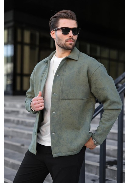 Haki Içi Polarlı Gömlek Ceket E6767 fiyatları