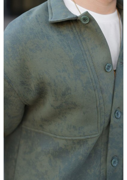 Haki Içi Polarlı Gömlek Ceket E6767 modelleri