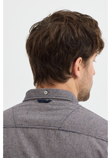 Erkek Pitikare Melanj Desenli Regular Fit Uzun Kollu Gömlek indirimleri