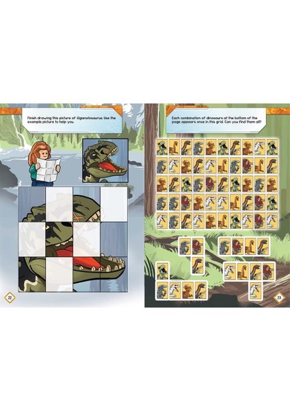 (R) Jurassic World (Tm): Alan Grant's Missions: Activity Book With Alan Grant Minifigure modelleri