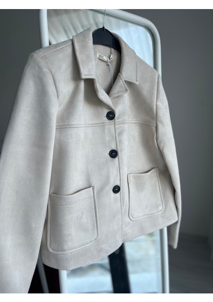 Taş Rengi Süet Ceket