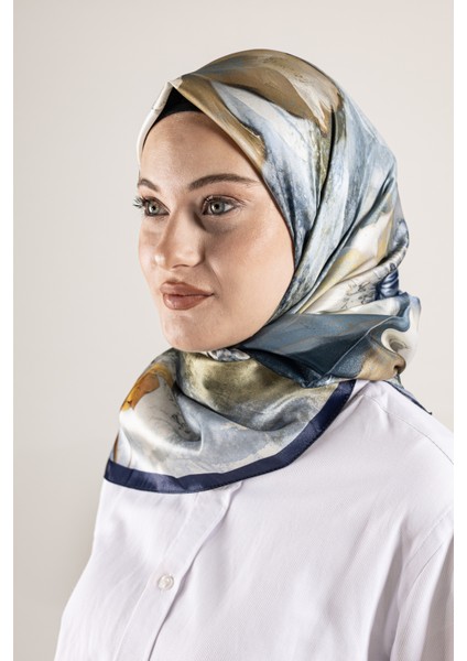 Dijital Kristal Desenli Eşarp 95x95 – Pastel Desen-4 fırsatları