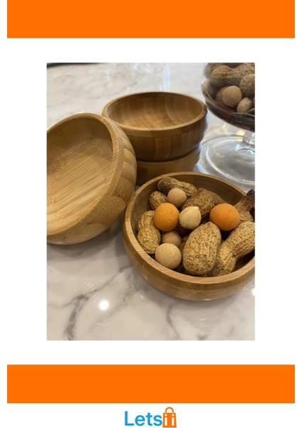 Doğal Ahşap 3'lü Çerezlik Seti Şık ve Pratik Atıştırmalık Sunumu indirimleri