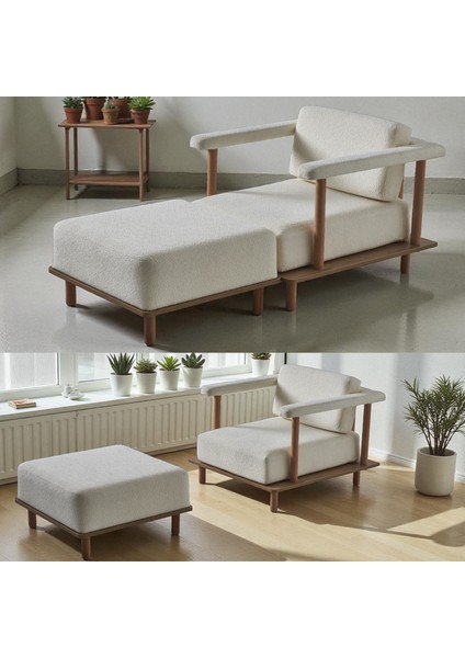 Pia Tekli Koltuk + Puf