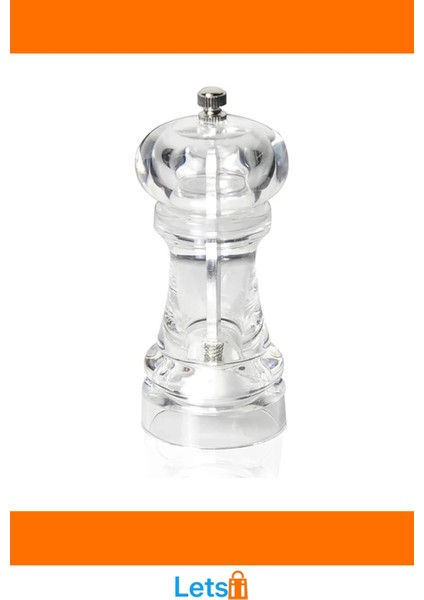 Şeffaf Akrilik El Değirmeni 13 cm Modern ve Fonksiyonel Baharat Değirmeni modelleri
