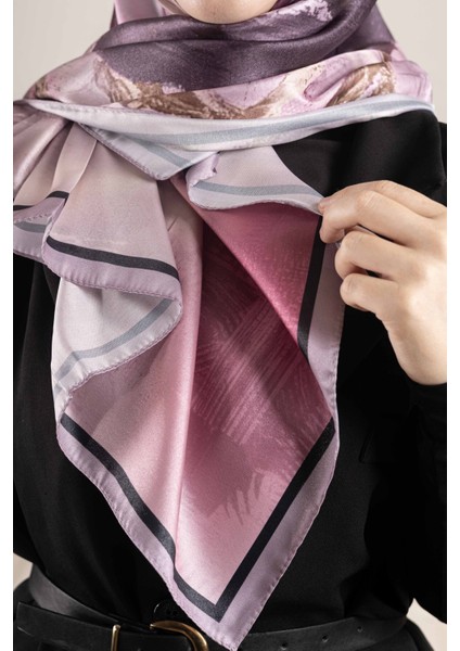 “Dijital Kristal Desenli Eşarp 95x95 – Pastel Desen-1 fırsatları