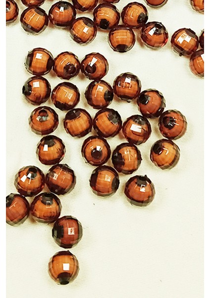 Litaetrend Dünya Boncuk Içten Boncuklu Bileklik Çanta Boncuğu 10 mm 50 gr Kahverengi - BNC462 fiyatları