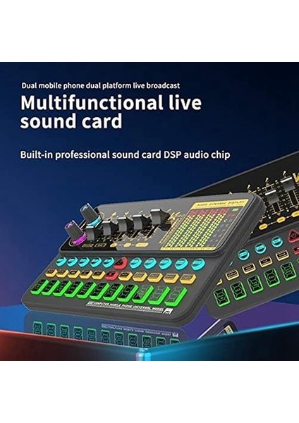 1 Adet Ses Kartı K500 Ses Efektleri Için Abs Mikrofon, Ses Değiştirme Ses Kartı, Telefon/bilgisayar Için fiyatları