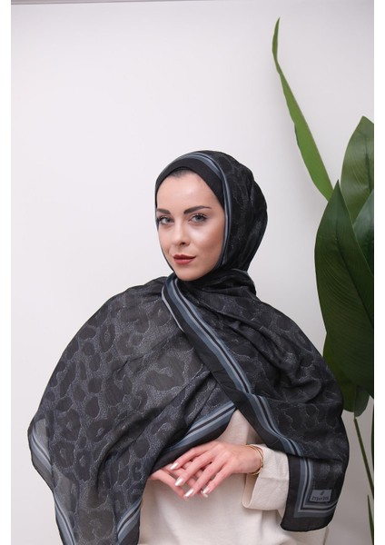 Leopar Desenli Dijital Soft Şal modelleri