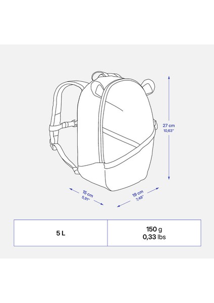 Çocuk Outdoor Sırt Çantası - 2/6 Yaş - 5 L - Kırmızı - MH100 indirimleri