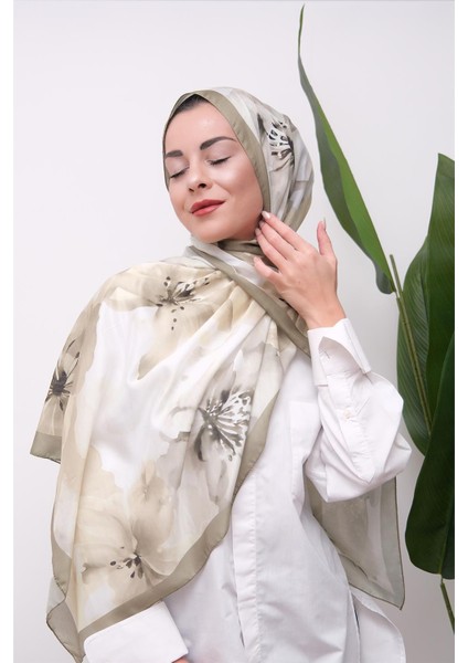 Art Bloom Suluboya Desenli Dijital Soft Şal