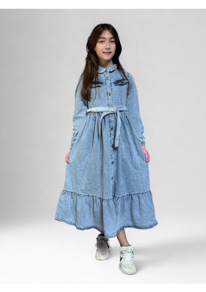 Kız Çocuk Kot Elbise modelleri