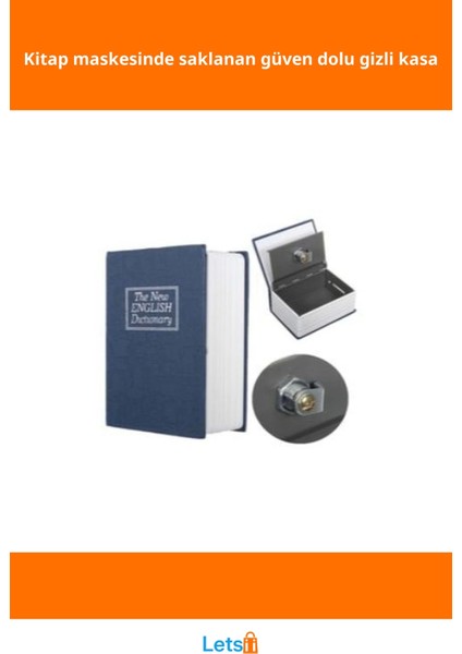 Gizli Kasa Kitap Görünümlü Dayanıklı Sözlük fiyatları