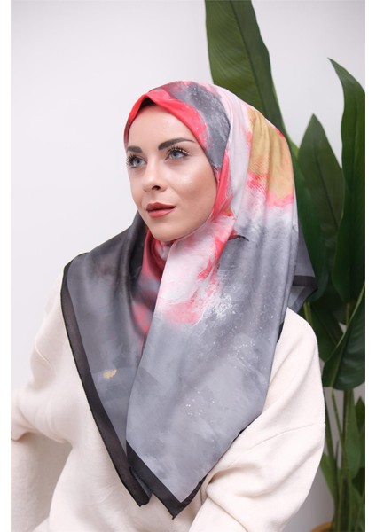 Renkli Karma Desen Dijital Soft Eşarp