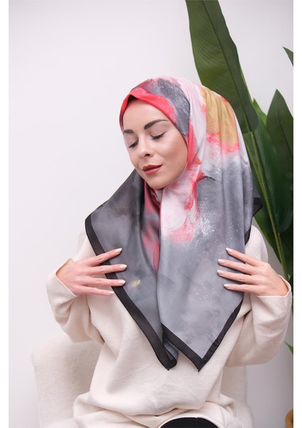 Renkli Karma Desen Dijital Soft Eşarp modelleri