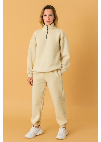 Yarım Fermuarlı 3 Iplik Takım