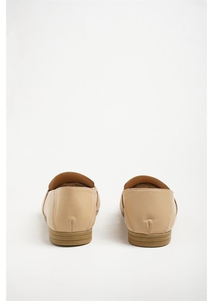 151291 Tokalı Loafer Hakiki Deri Bej fırsatları