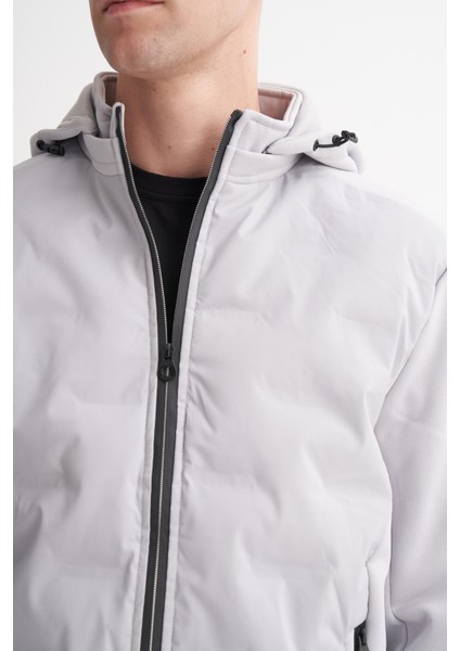 Caz 13115 Kapşonlu Beli Lastikli Erkek Micro Mont Gri fiyatları