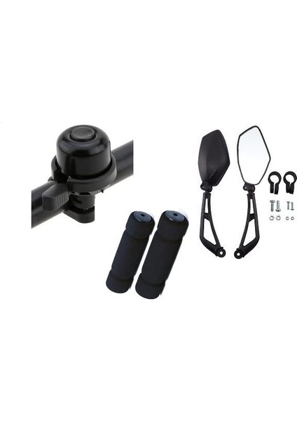 Tın Tın Zil Uyarı Seti 3 Parça (Zil Ayna Sünger Elcik)