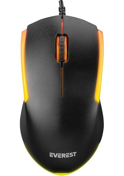 KM-R59 Forza Plus Siyah USB Rainbow Backlight Q Klavye + 1200 Dpi Mouse Set fırsatları
