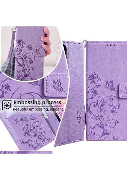 Oneplus 15 5g Çiçek Desenli Kelebek Cüzdan Telefon Kılıfı, Bilek Kayışı ve Manyetik Toka, 3 Kart Yuvası, Çiçek Desenli Telefon Kılıfı, Oneplus 15 5g Için (Yurt Dışından) modelleri