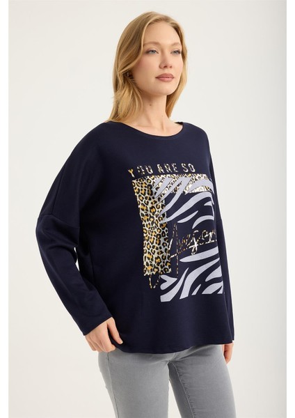 Yaldızlı Leoparlı Bluz modelleri