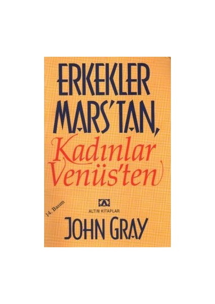 Erkekler Marstan Kadınlar Venüsten John Gray'ın Ciltsiz 288 Sayfa