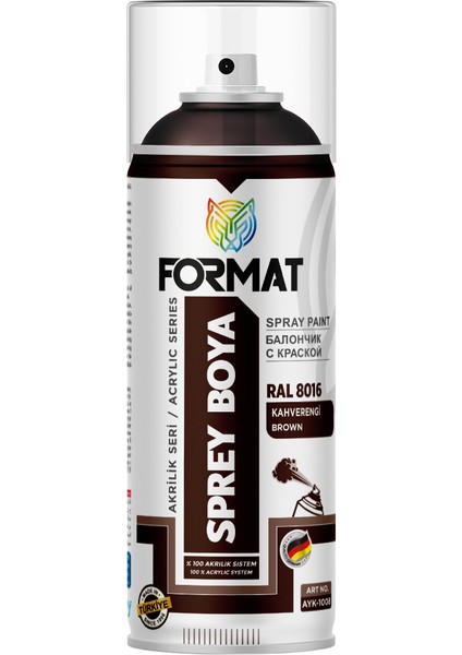 Sprey Boya Kahverengı Akrılık Sprey Boya 400 ml