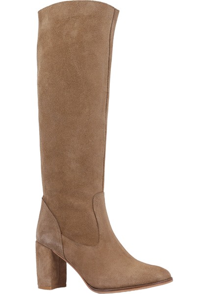 Hobby 26081S Hakiki Süet Deri Kadın Topuklu Çizme fiyatları